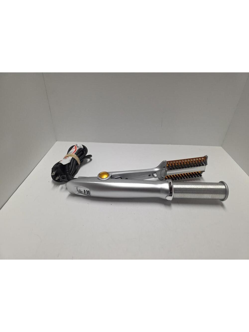 Instyler Rotating Hot Iron Hair Straightener Brush Orange Silver IS100